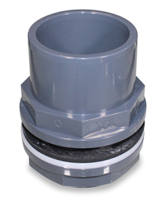 Tank union 90od/75id x 3" PVC